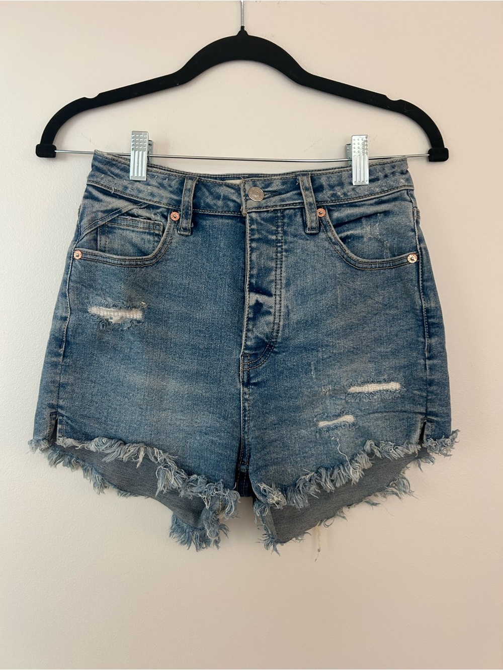Free People denim shorts